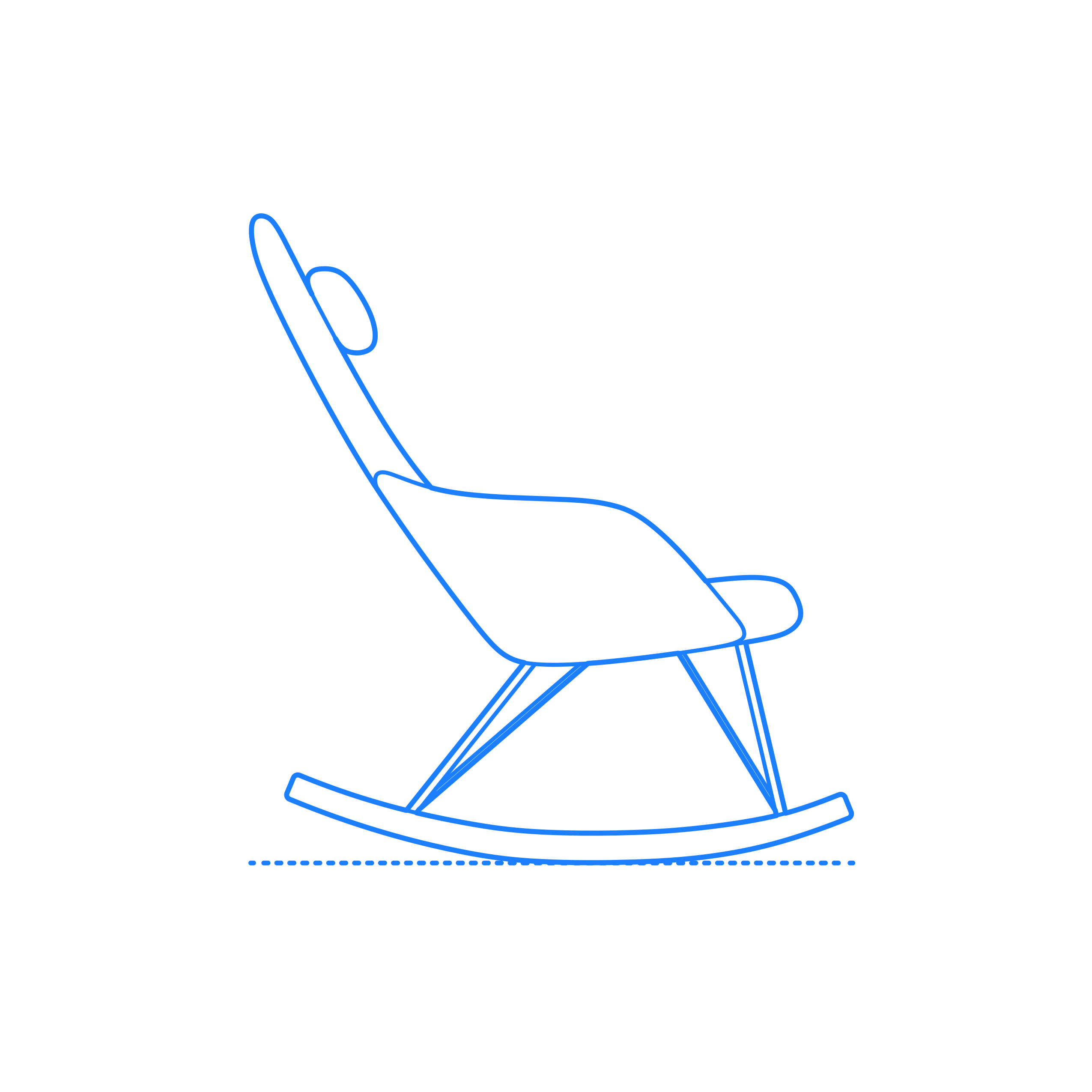 Furniture Rocking Chair Mellinger Rocking Chair Outline Icon Svg Set Free Vectors